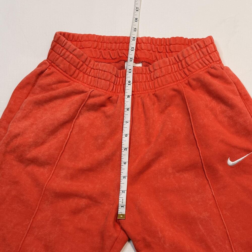 Nike Tracksuit Hoodie Sweatpants Set Womens XS Red Orange Fleece Jogger 2 Piece - Picture 10 of 14